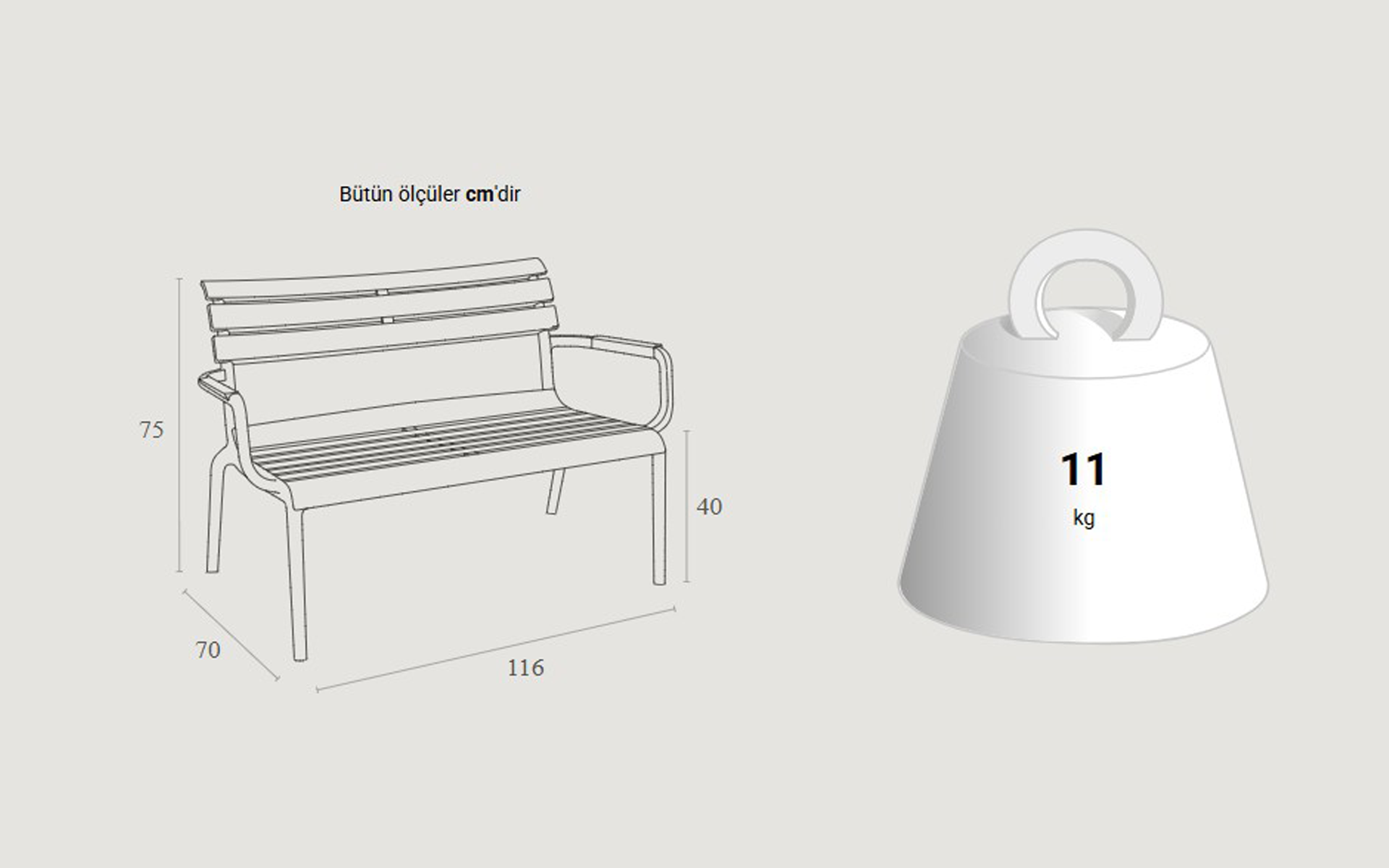 Siesta İkili Koltuk - Görsel 3
